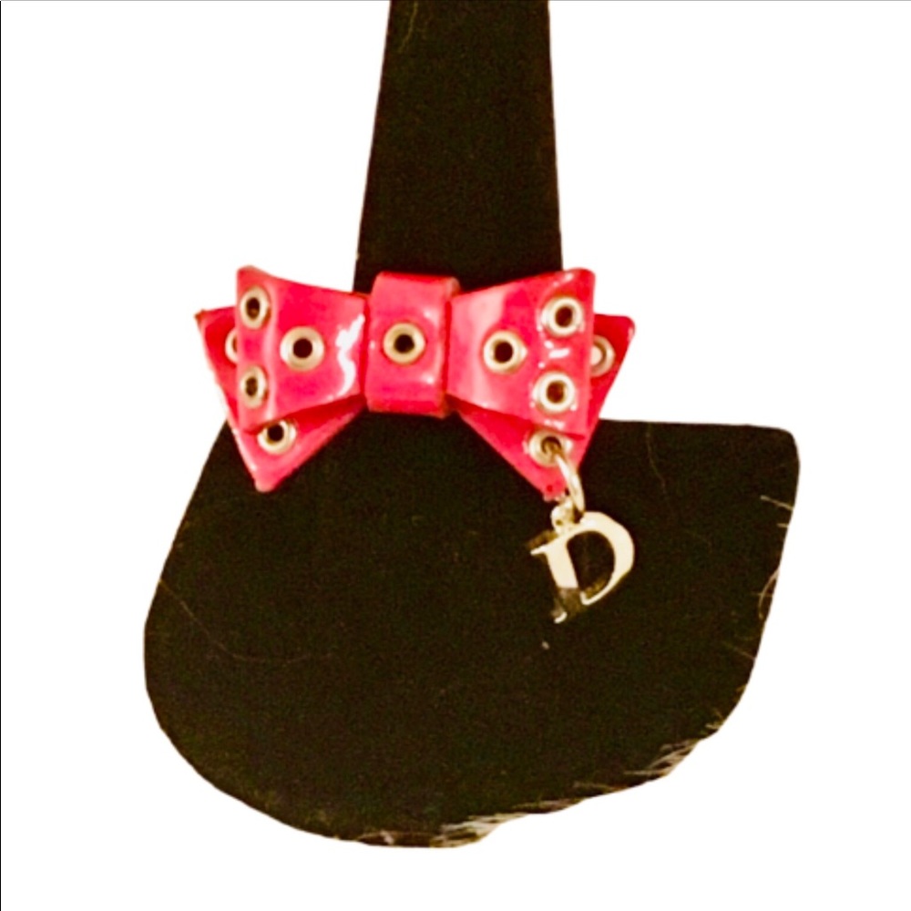 💯% Authentic🎀 Dior Vintage Hot Pink Bow Ring! 🎀
